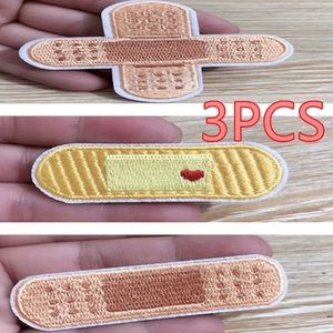 3pcs Cross Bandage Embroidery‎ Repair Patches Bag Jacket Jeans Iron On Parch